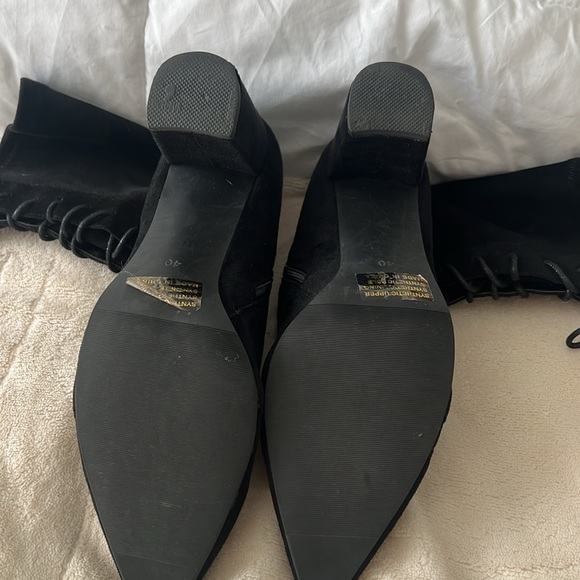 Silent D black suede lace up booties - Picture 3 of 3